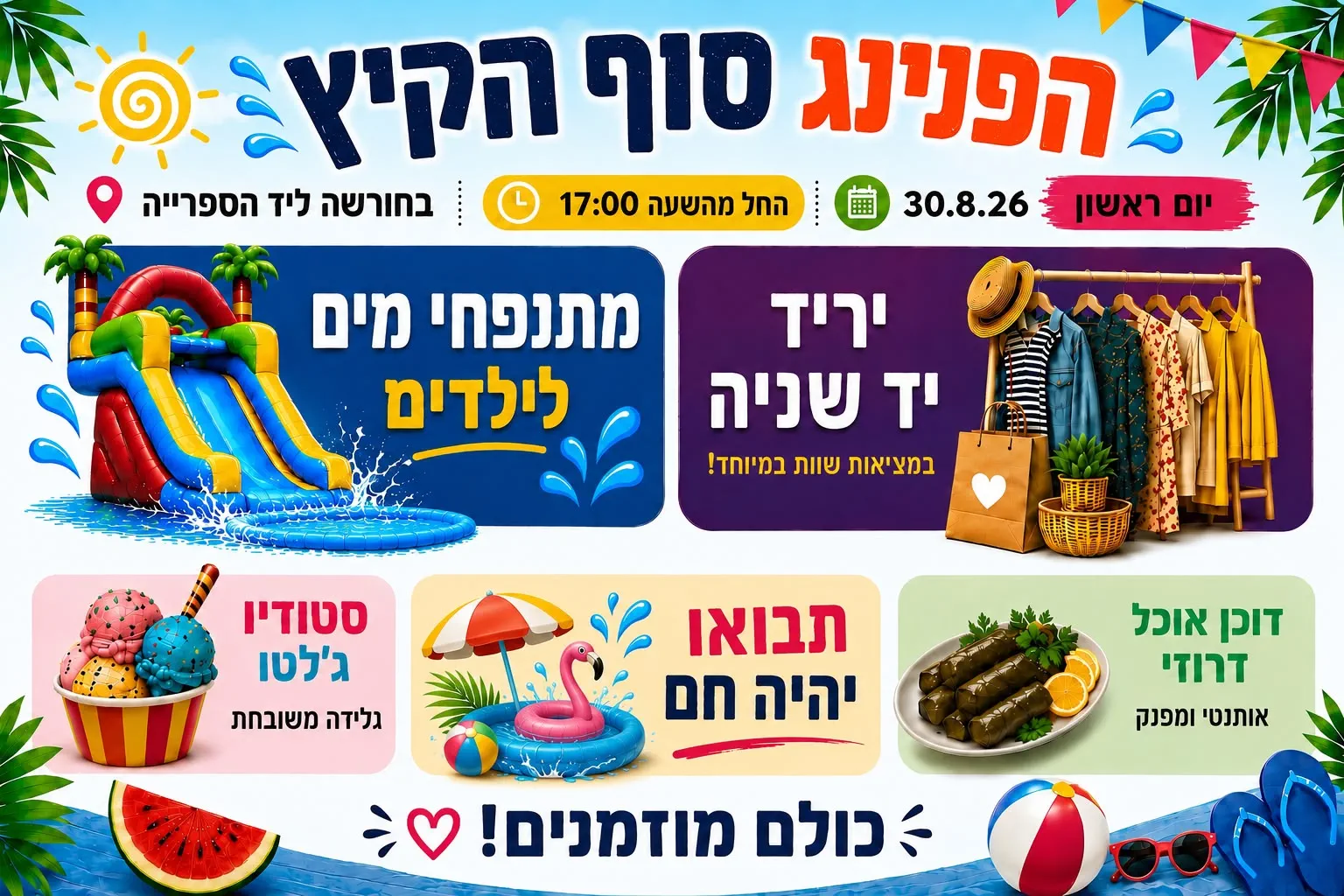 הפנינג לסיום הקיץ